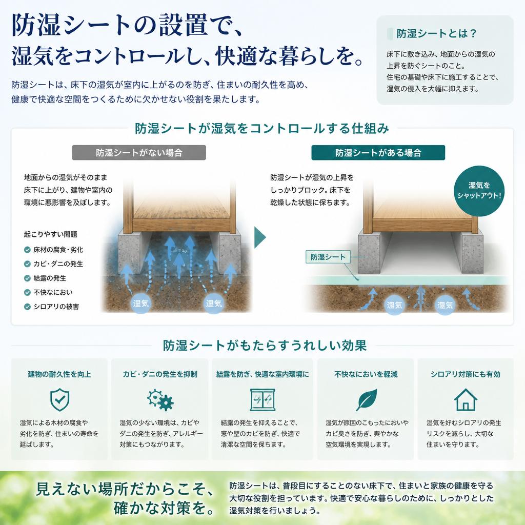 防湿シートの役割とメリット