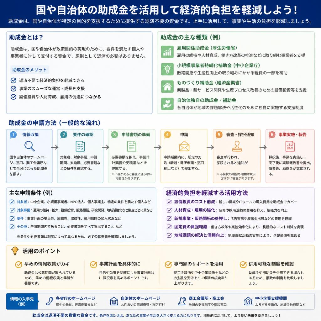 助成金の活用方法